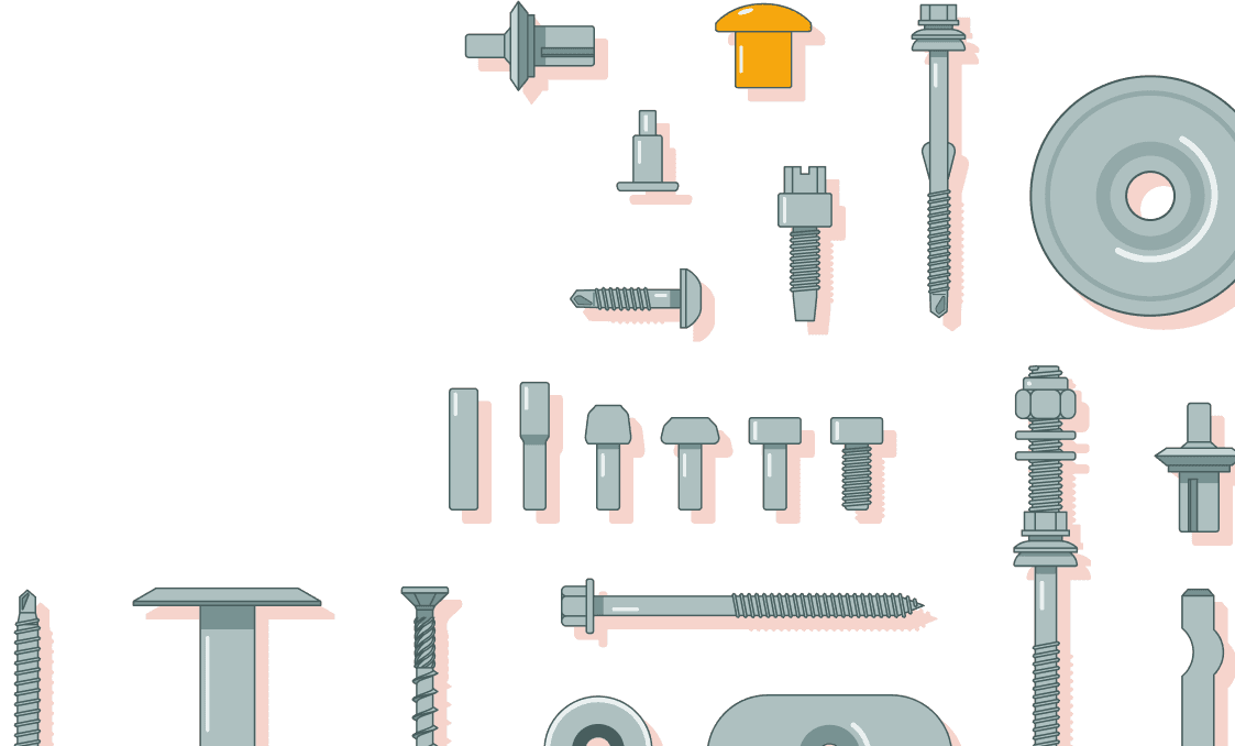 We manufacture fastening systems and design custom special screws and metal parts